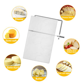 TOPULORS Stainless steel wire ensures durable daily cheese slicing.