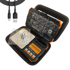 TopWeigh pocket scale includes USB cable for flexible charging and data transfer
