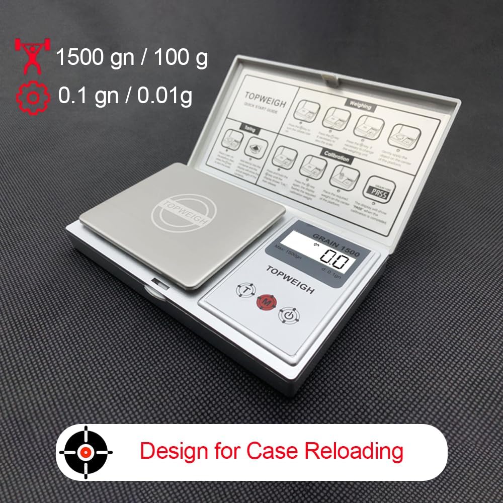Tare button demonstration on TOPWEIGH for quick net weight calculations.