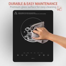TOPWISH ceramic glass surface is smooth and easy to clean