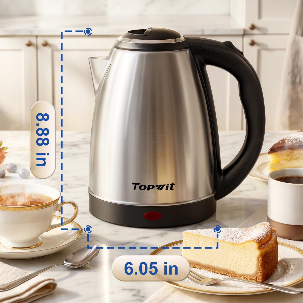 TopWit automatic shut-off feature enhances safety during boiling.
