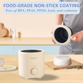 TopWit glass lid allows you to monitor steam and progress during cooking.
