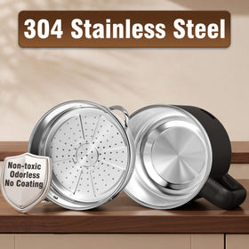 Topwit inner pot 304 stainless steel for safe, non-toxic cooking.