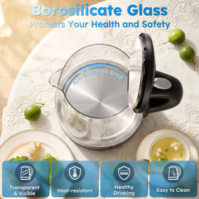TopWit kettle 2L capacity ideal for family tea and coffee moments