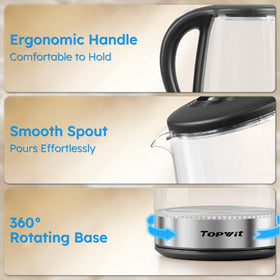 TopWit kettle large opening for easy cleaning