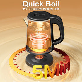 TopWit kettle LED indicator shows heating status.