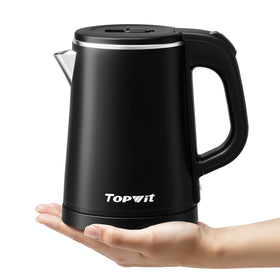 TopWit kettle in compact travel design, ideal for hotel stays and office desks.
