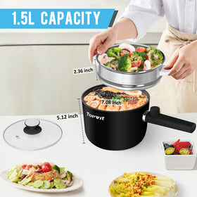 TopWit non-stick sauté pan saves oil and makes cleanup simple
