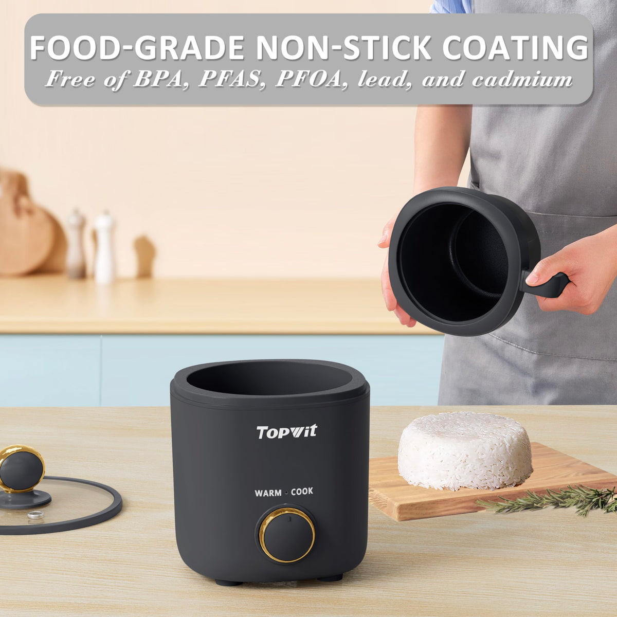 TopWit BPA-free materials ensure safer contact with food