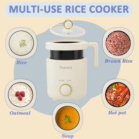 TopWit multi-use cooker handles porridge, oats, vegetables, and soups.