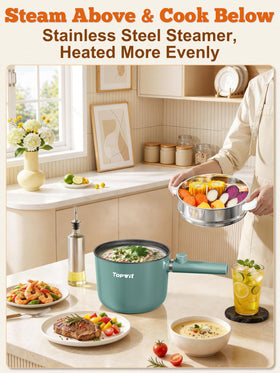 Topwit safety features with overheat and dry-boil protection for safe use.