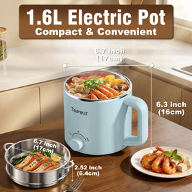TopWit safety features prevent overheating and boil dry protection.