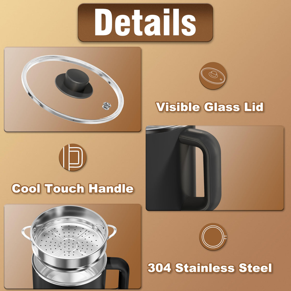 Topwit versatile travel-friendly electric pot for dorms, offices, and camping.