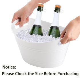 TOPZEA 4.5L oval storage tub fits wine and beer at gatherings.