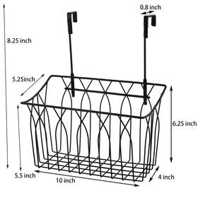 TOPZEA grid storage baskets over cabinet door for easy access