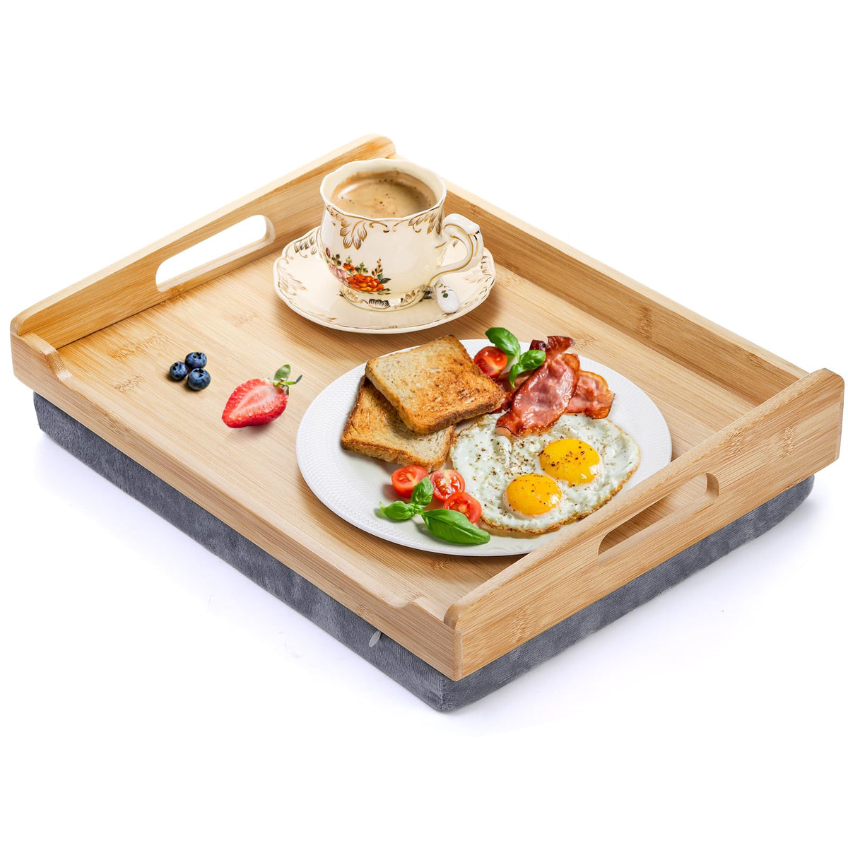 TOPZEA tray edge-raised design helps prevent spills.