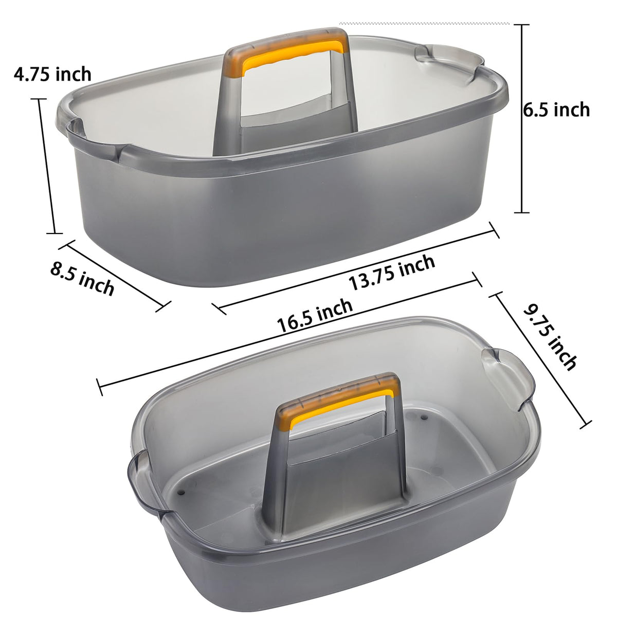 TOPZEA large plastic storage bucket under sink provides stable access
