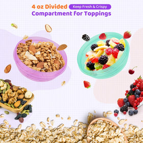 Torchero colorful cups help distinguish contents at a glance.