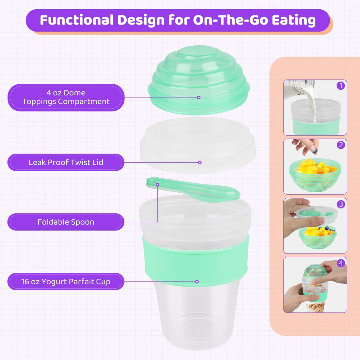 Torchero cups are dishwasher-safe and BPA-free for easy care.