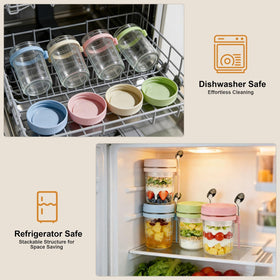 Torchero portable glass jars ideal for work gym or travel