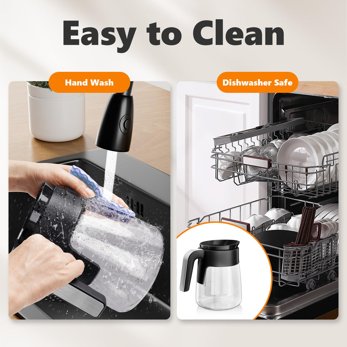 TORETAS no-drip spout design keeps pour neat.
