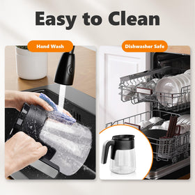 TORETAS no-drip spout design keeps pour neat.