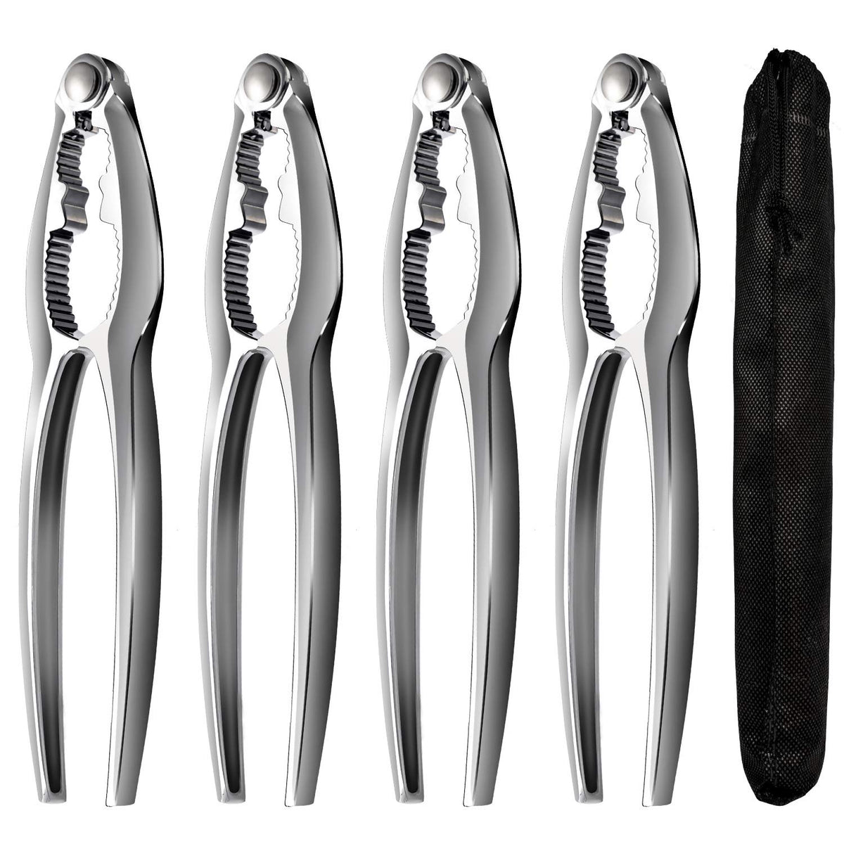TORINALITAL crab leg cracker set 4-pack for fast, mess-free shell cracking at home.