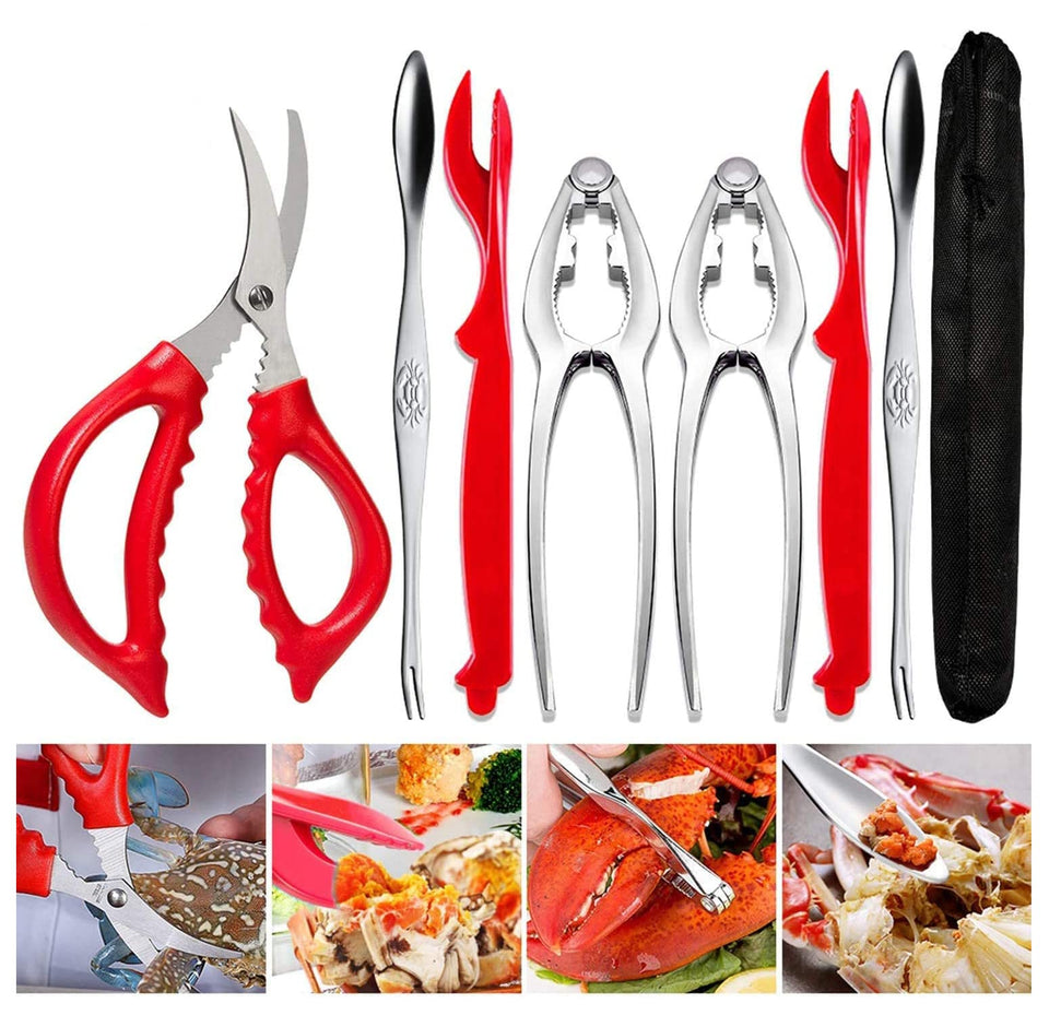 Torinalital crab leg cracker set for effortless shell cracking.
