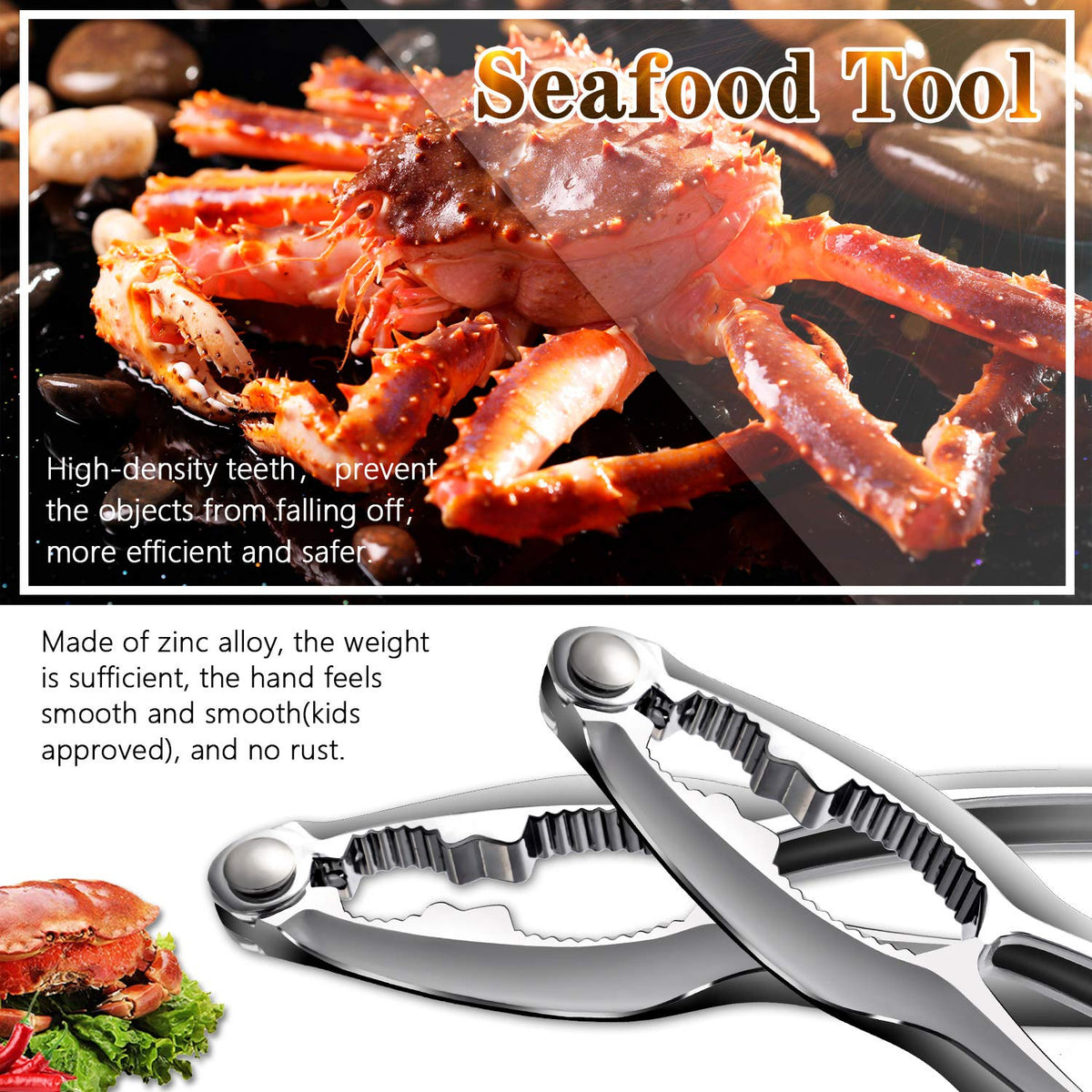 TORINALITAL die-cast zinc nut cracker with durable construction for tough shells.