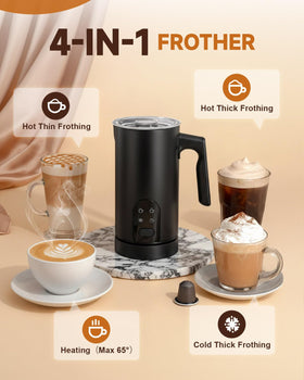 Torlaist 4-in-1 controls illustrate versatile foam options and temperatures