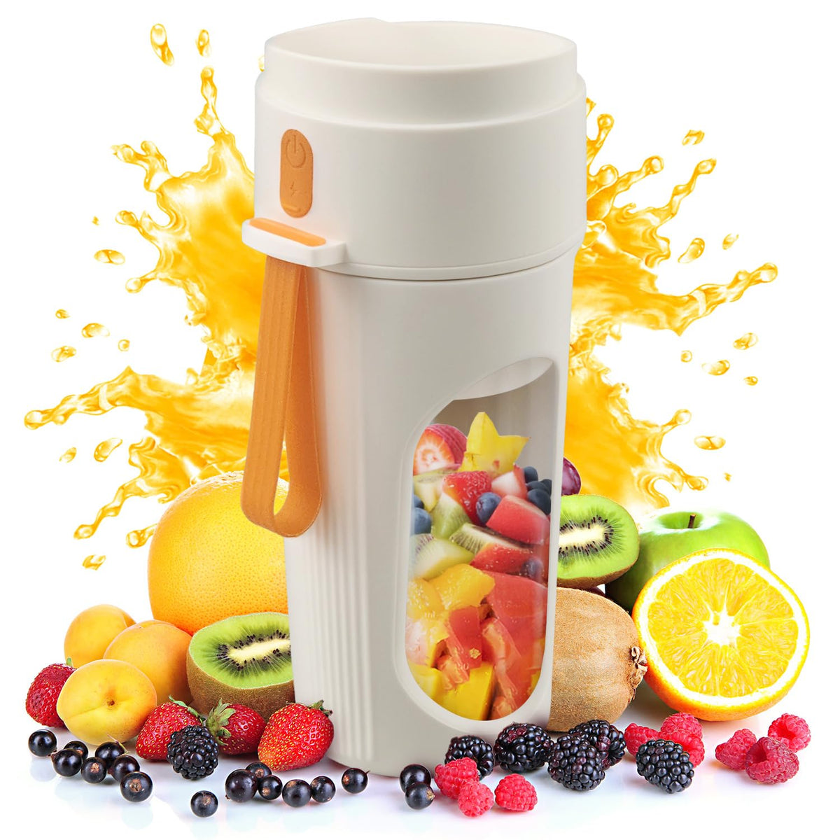 Torlaist portable blender 15oz bottle ready for smoothies on the go, easy to carry.