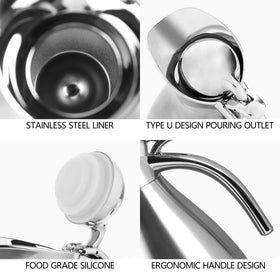 TOSAMZOO double-walled vacuum insulation preserves temperature for hours.