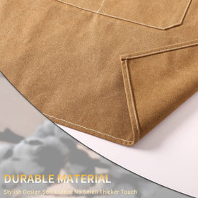 Tosewever Cappuccino Brown apron adds warm, professional look to any space.