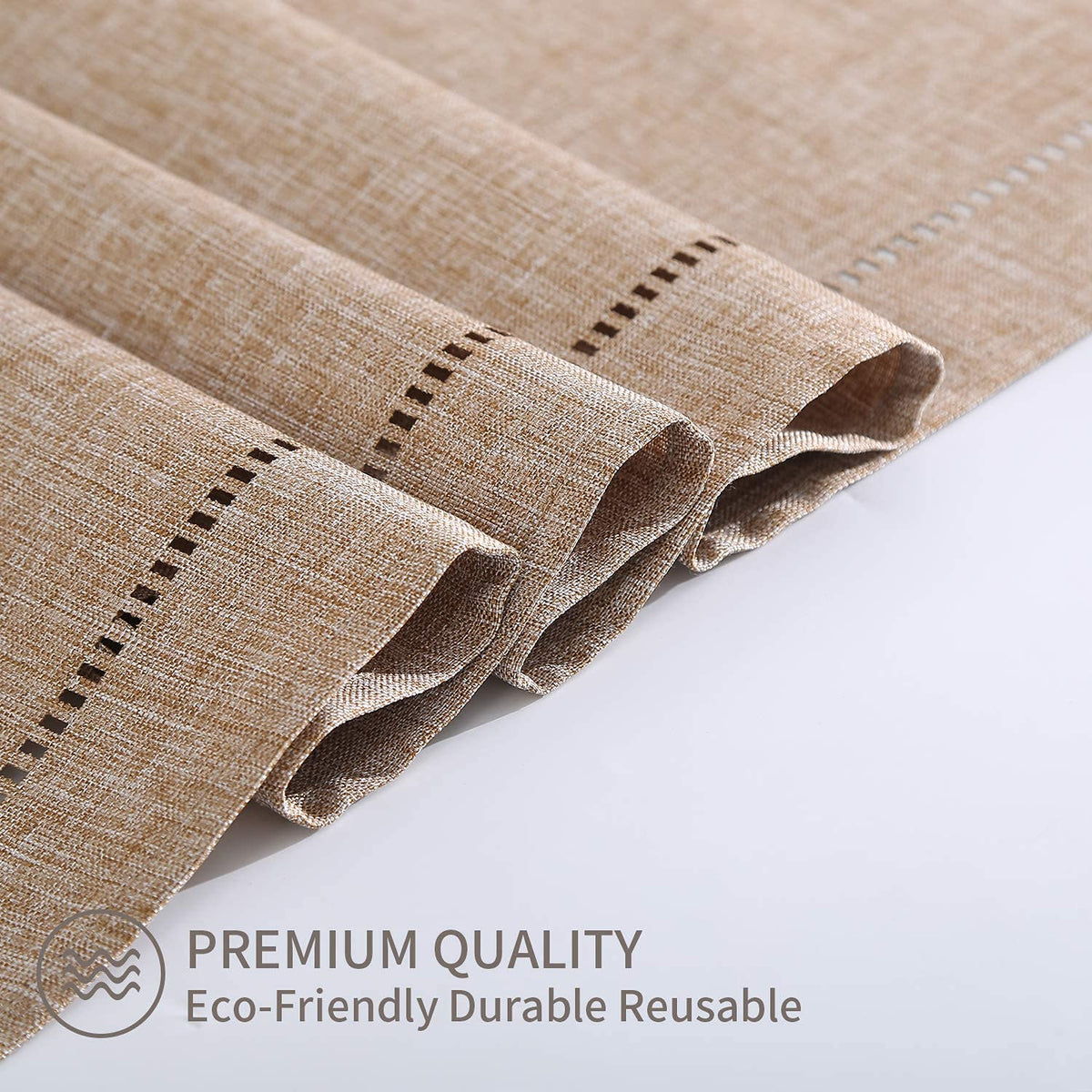 Tosewever lightweight runner drapes easily on a dresser or mantel.