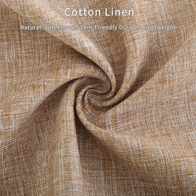 Tosewever table runner in light coffee tones coordinates with farmhouse style.