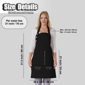 TOSHE outdoor BBQ apron is suitable for grilling and messy outdoor tasks.