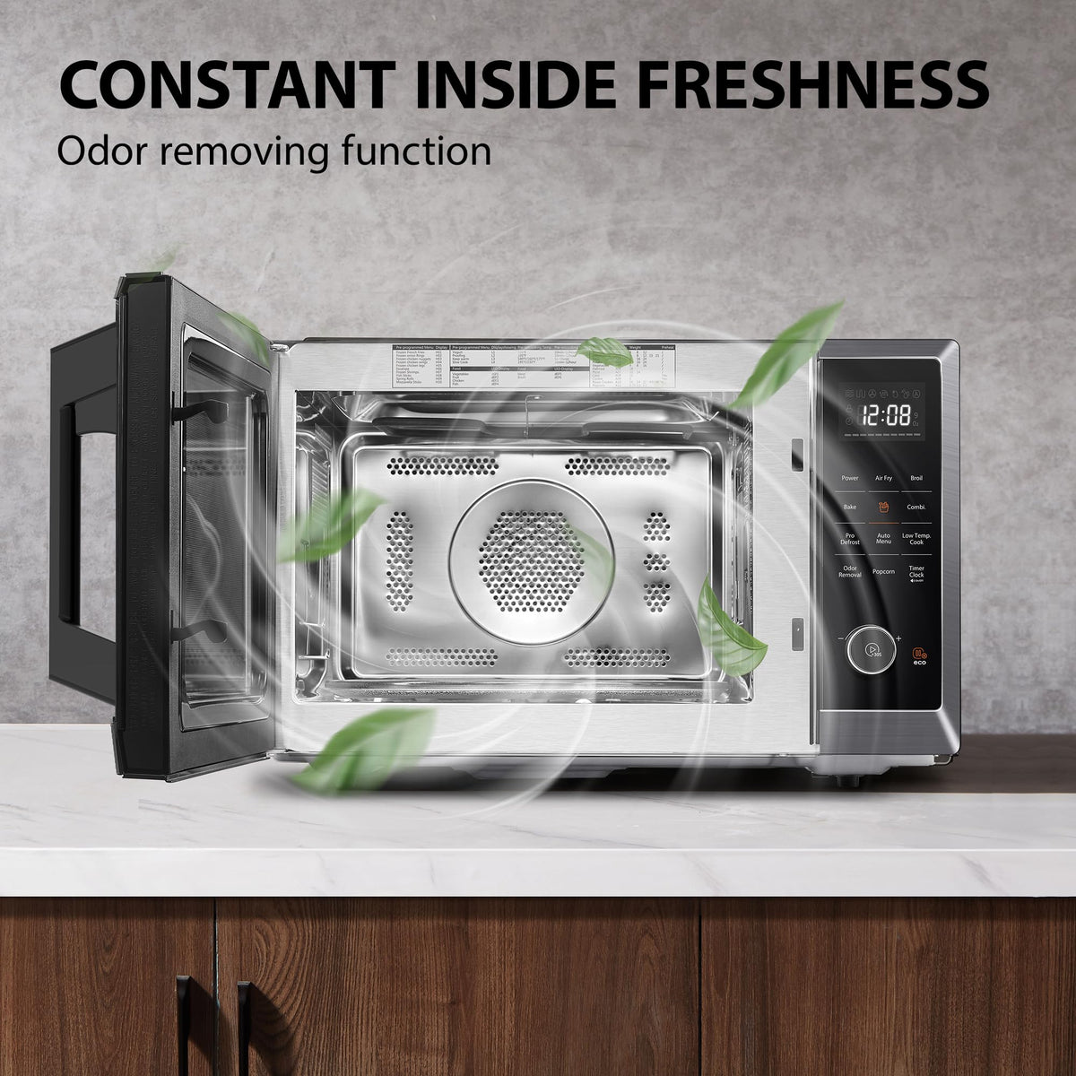 Compact footprint with large capacity in a sleek finish