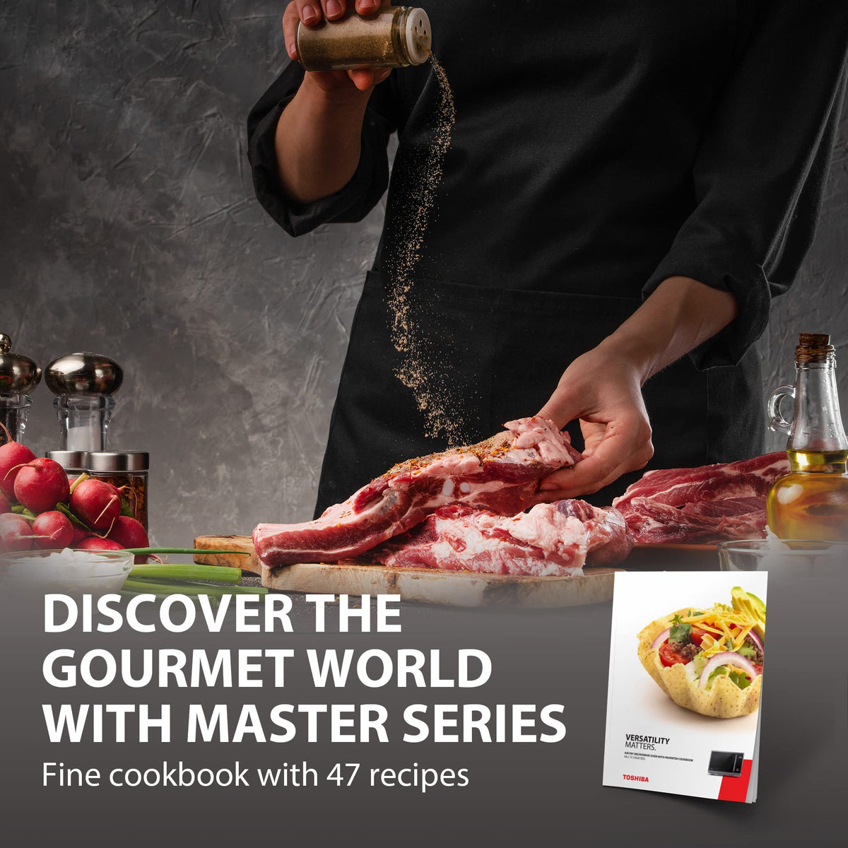 TOSHIBA combi modes microwave convection grill for speedy meals