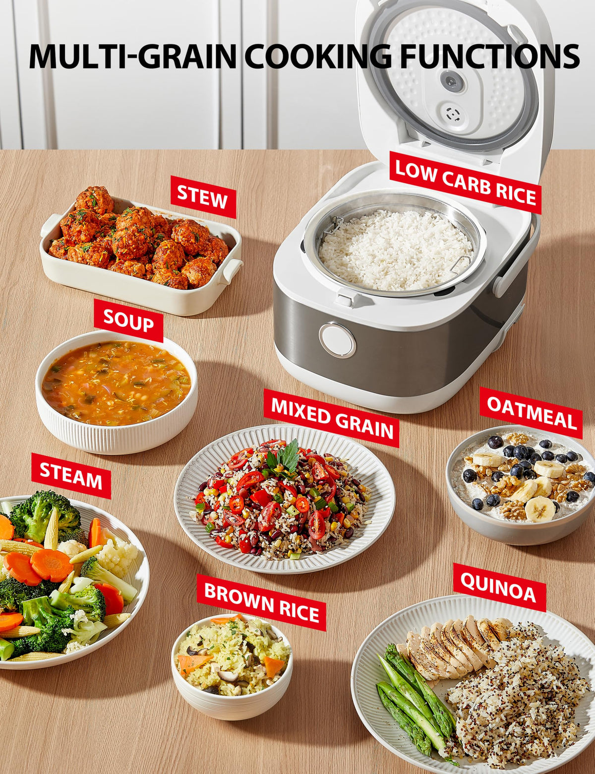 TOSHIBA induction heating rice cooker inner non stick pot for easy cleaning