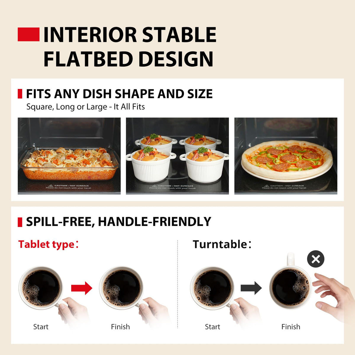 TOSHIBA inverter technology delivers precise cooking and better texture.