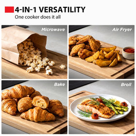 Toshiba ML-EC42P(SS) convection mode for even browning and fast cooking