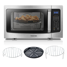 Toshiba ML-EC42P(SS) front view with sleek stainless finish for modern kitchens