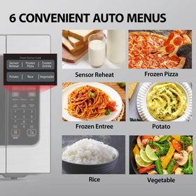 TOSHIBA ML-EM62P auto defrost supports even thawing of meats and fish.