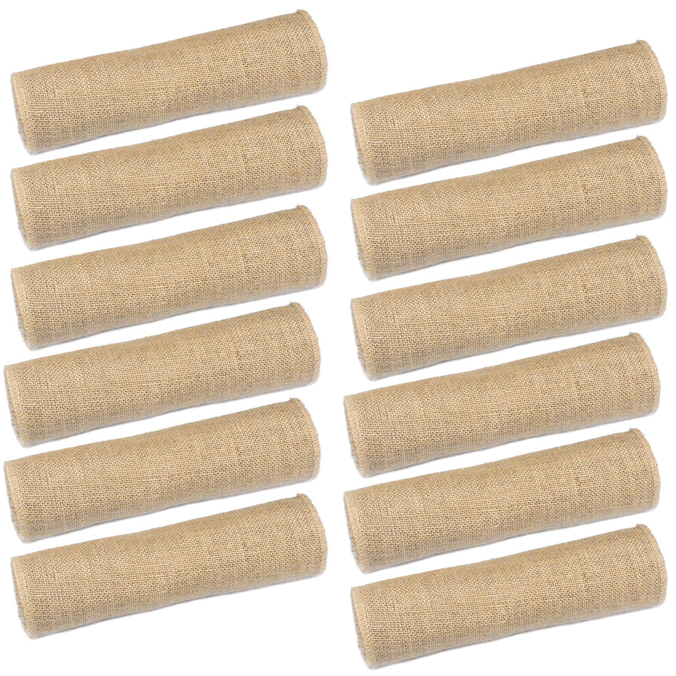 Tosnail burlap table runner pack showing durable edge stitching for rustic tables
