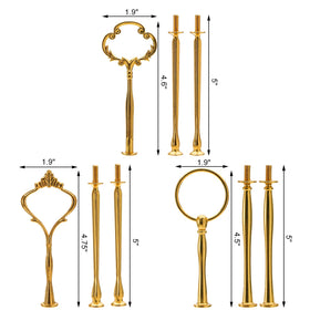 Tosnail crown-style fittings in gold, ideal for a regal cupcake stand.