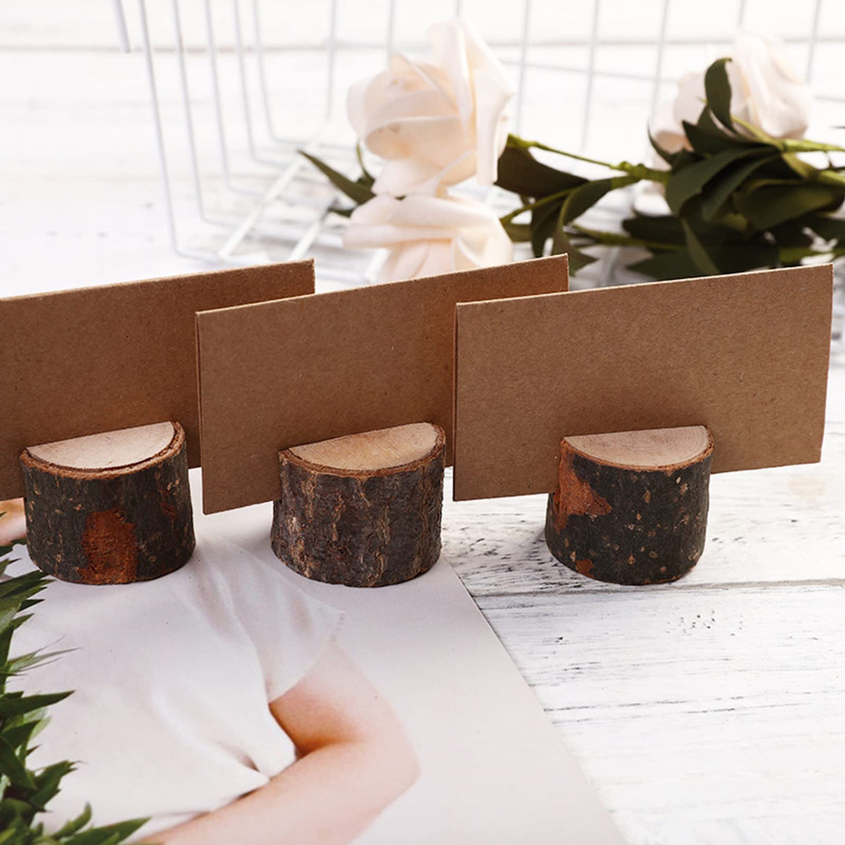 Tosnail event decor ideas with card holders for seating labels