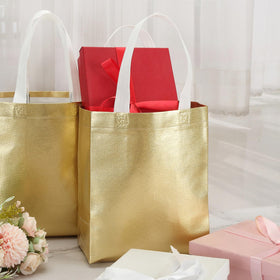 Tosnail gold bags 10x8 folded for compact event storage.