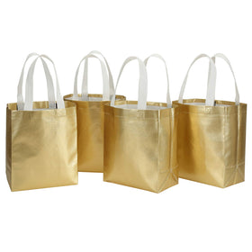 Tosnail wedding gift bags setup with elegant gold tone.