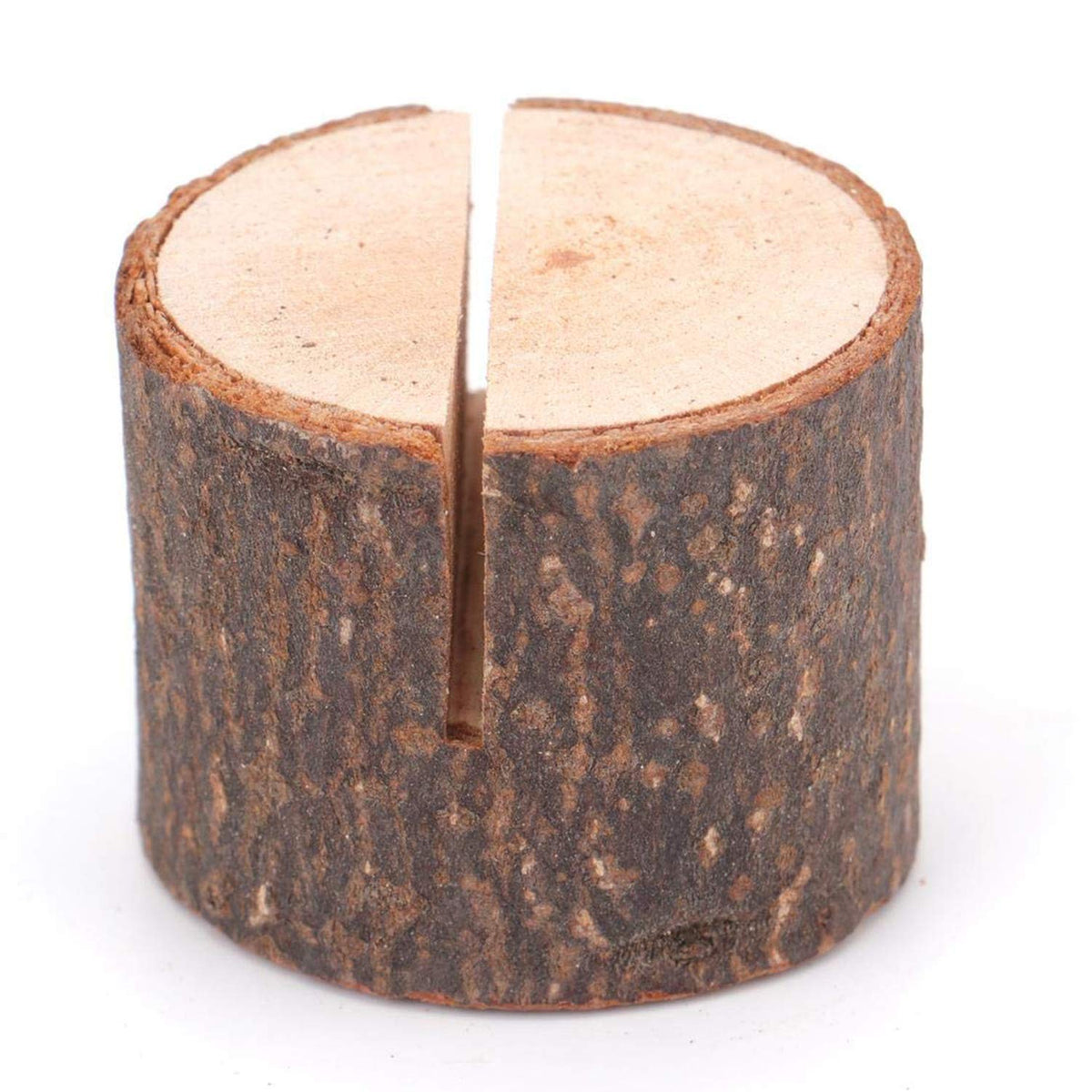 Tosnail wooden place card holder with kraft card pairing for wedding table labeling