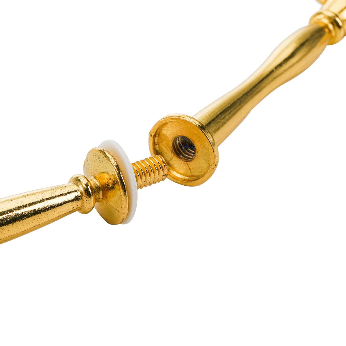 Tosnail round-style fittings provide sturdy support for two or three tier displays.